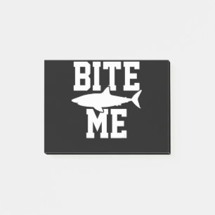 Bite Me - Shark Marine Biology Gift - Animal Ocean Post-it Notes
