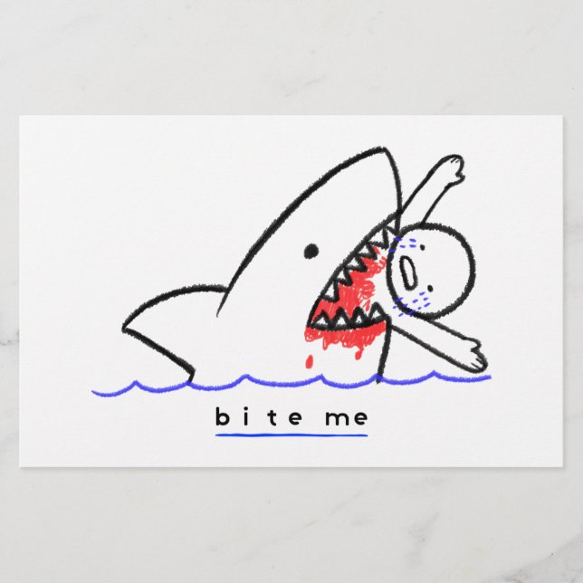 Bite Me Stationery (Front)