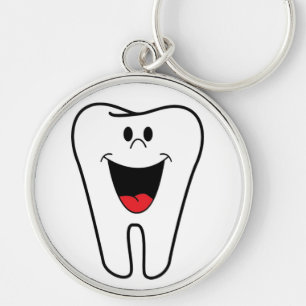 "BITE ME" TOOTH KEY RING