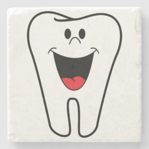 "BITE ME" TOOTH STONE COASTER