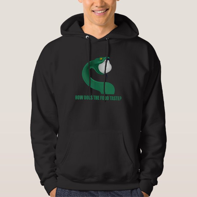 Bite Snake Reptiles Venomous Snake Strangler Snake Hoodie (Front)