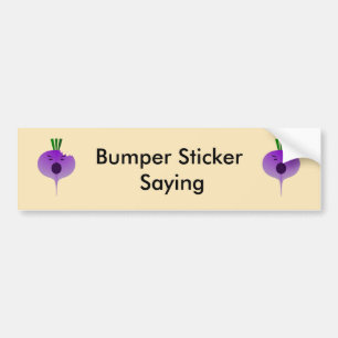 Bite The Angry Turnip by Kenneth Yoncich Bumper Sticker