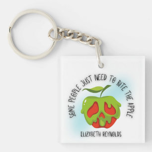 Bite the Apple Shirt Key Ring