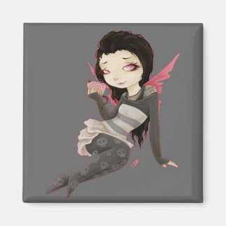 Bite- Vampire goth Cupcake Magnet