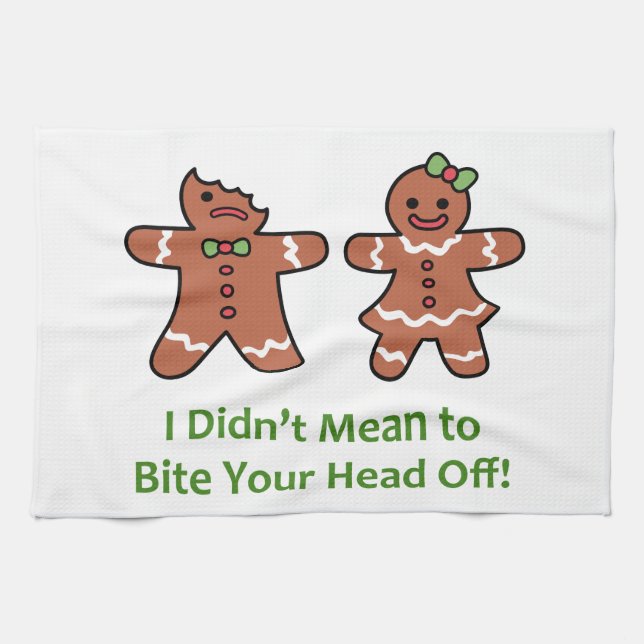 Bite Your Head Off Tea Towel (Horizontal)
