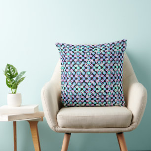 Bitesize Flowers Pearls Doughnuts Cool Palette Cushion