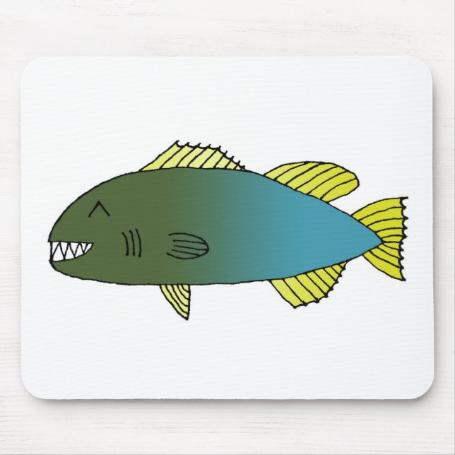 Bitey Fish 2014 Mouse Pad (Front)