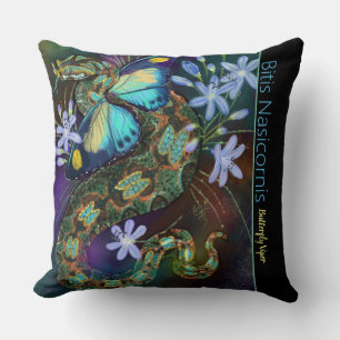 Bitis Nasicornis Butterfly Viper Cushion