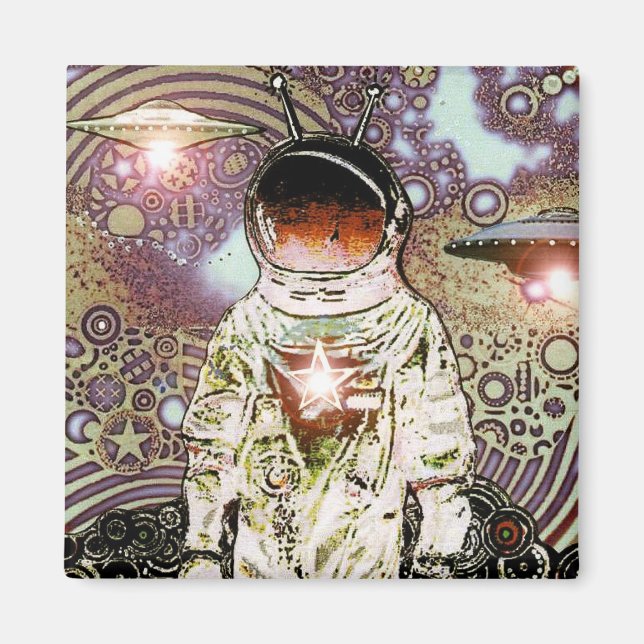 Bits of SpaCe - Astronaut V MagNEAT-O Magnet (Front)