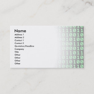 Bits pattern business card