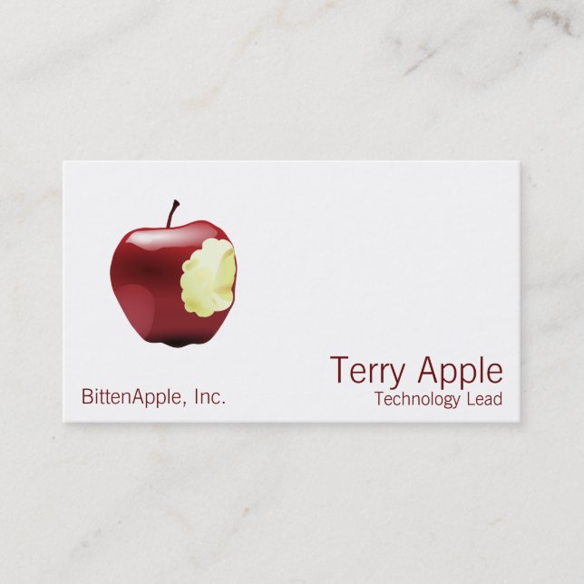 Bitten Apple Business Card (Front)