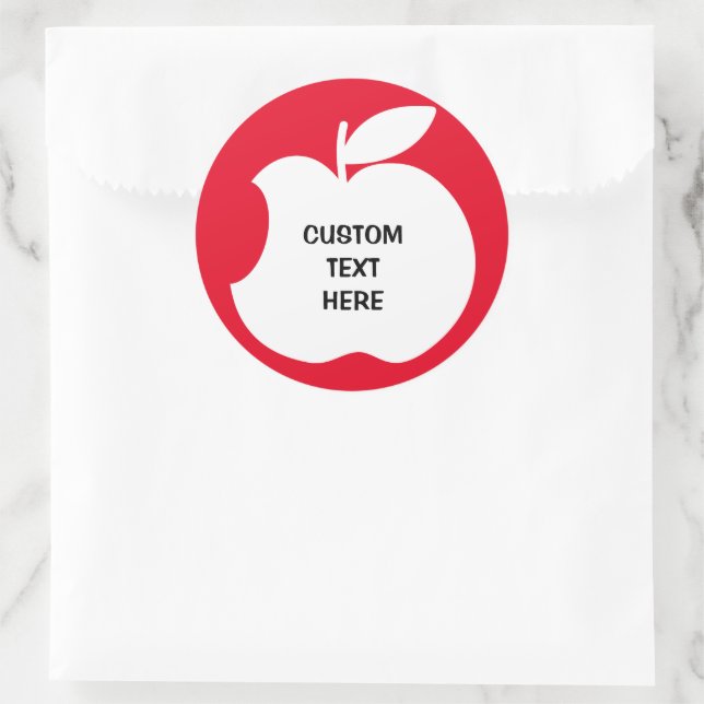 Bitten apple stickers (Bag)