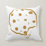 Bitten Chocolate Chip Cookie Pillow<br><div class="desc">Bitten Chocolate Chip Cookie Pillow This bitten chocolate chip cookie illustration is customisable. It's perfect for all the cookie lovers out there. Please visit my store to see this design in variety of products.</div>