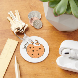 Bitten Cookie Key Ring