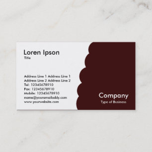 Bitten - Dark Brown Business Card