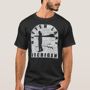 Bitten Lake Ice Fishing Michigan T-Shirt