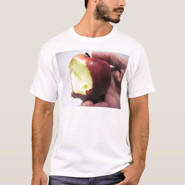 Bitten Red Apple T-Shirt (Front)