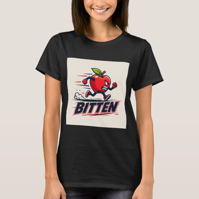 Bitten Running Apple T-Shirt (Front)