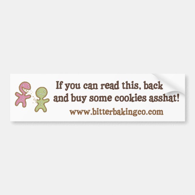 Bitter Baking Company Logo Bumper Sticker (Front)