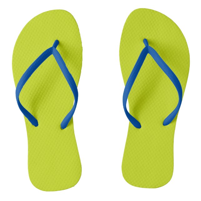 Bitter lemon  (solid colour)  jandals (Footbed)
