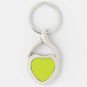 Bitter lemon  (solid colour)  key ring
