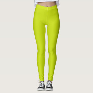 Bitter lemon  (solid colour)  leggings