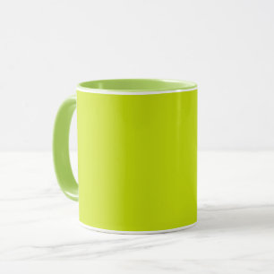 Bitter lemon (solid colour) mug