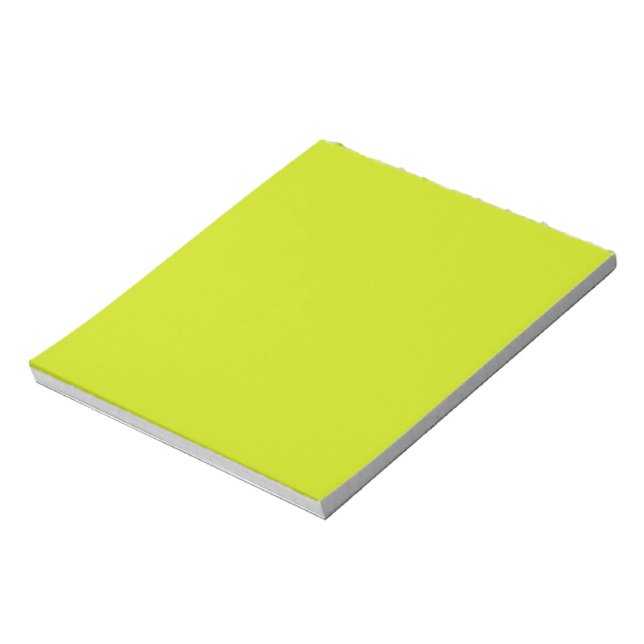 Bitter lemon  (solid colour)  notepad (Rotated)