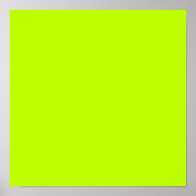 Bitter lime (solid colour)  poster (Front)