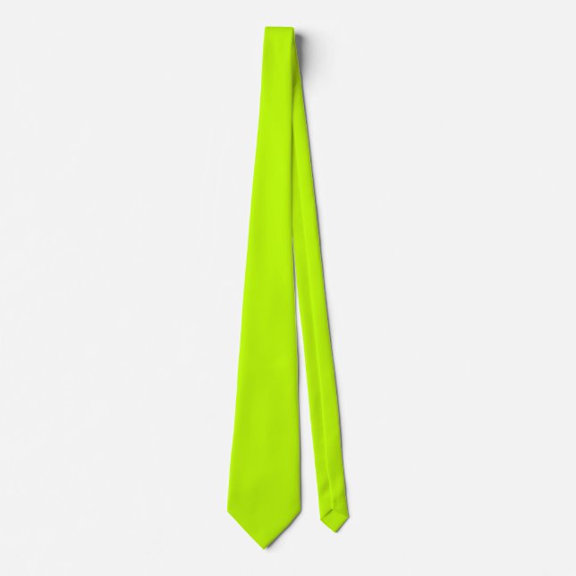 Bitter lime (solid colour)  tie (Front)