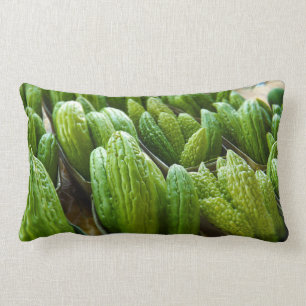 Bitter Melon Cucumber City Market Kansas City Lumbar Cushion