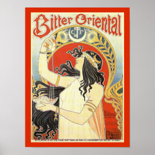 "Bitter Oriental" Vintage Ad poster