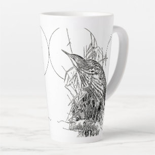 Bittern Heron Birds Animals Wildlife Latte Mug