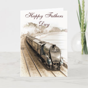 BITTERN STEAM TRAIN FATHERS DAY CARD