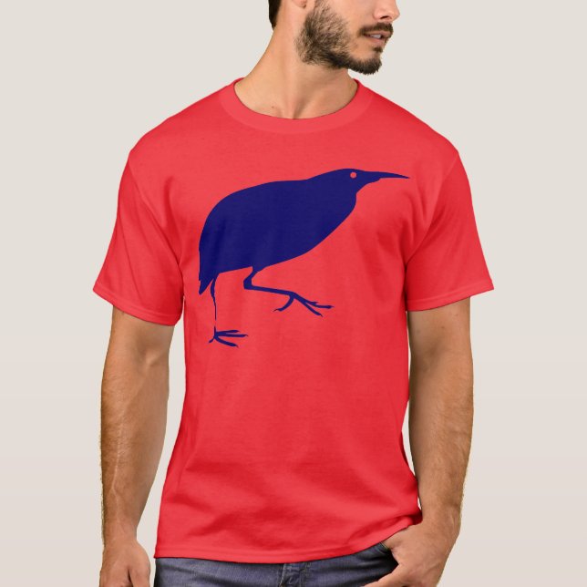 Bittern Tshirt Blue (Front)