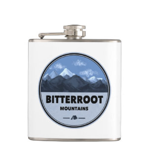 Bitterroot Mountains Camping Hip Flask