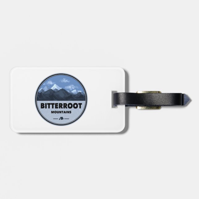 Bitterroot Mountains Camping Luggage Tag (Back Horizontal)