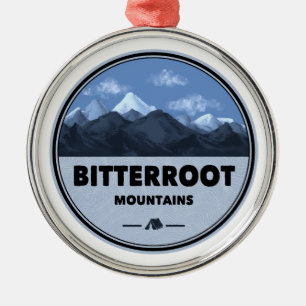 Bitterroot Mountains Camping Metal Tree Decoration