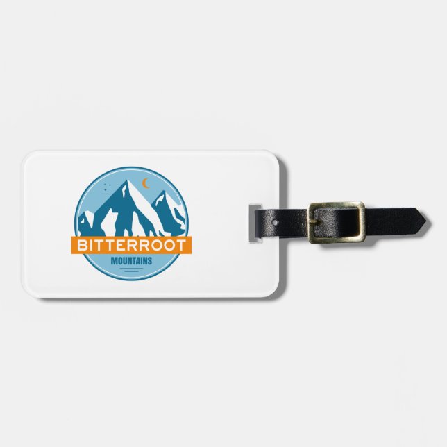 Bitterroot Mountains Luggage Tag (Front Horizontal)