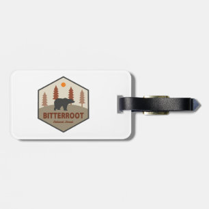 Bitterroot National Forest Bear Luggage Tag