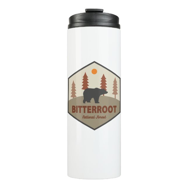 Bitterroot National Forest Bear Thermal Tumbler (Front)