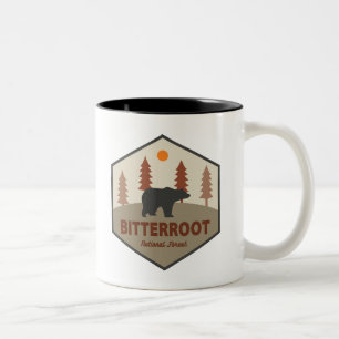 Bitterroot National Forest Bear Two-Tone Coffee Mug