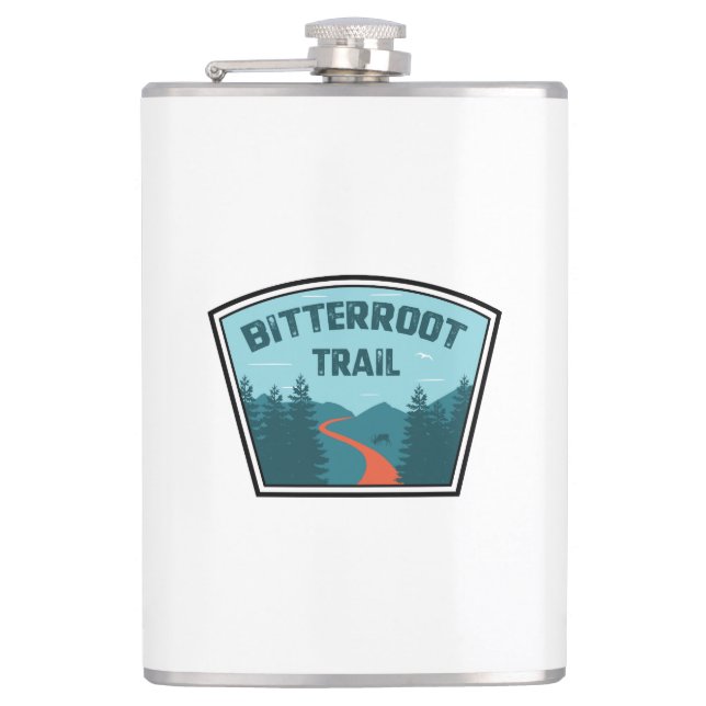 Bitterroot Trail Hip Flask (Front)