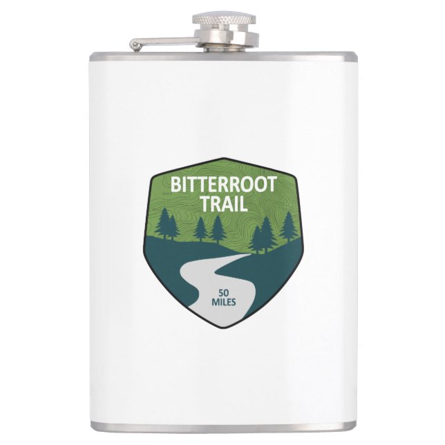 Bitterroot Trail Hip Flask (Front)