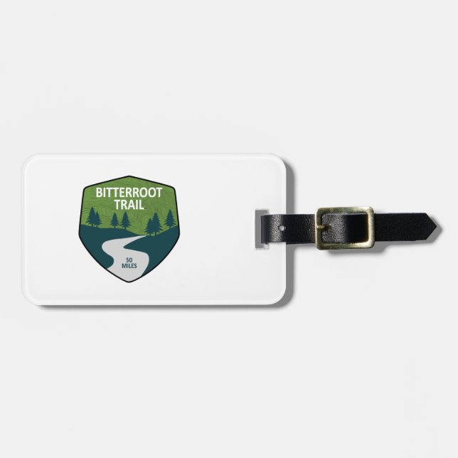 Bitterroot Trail Luggage Tag (Front Horizontal)