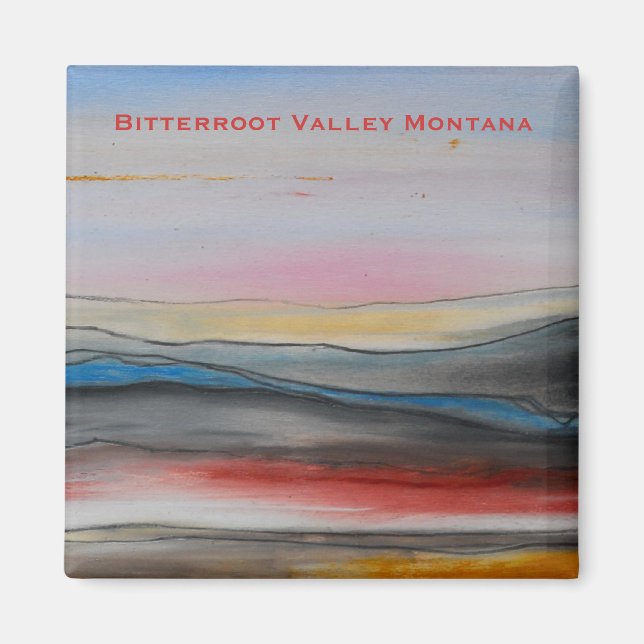 Bitterroot Valley Montana magnet (Front)