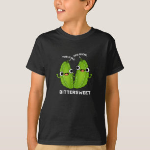 Bittersweet Funny Bitter Gourd Pun Dark BG T-Shirt