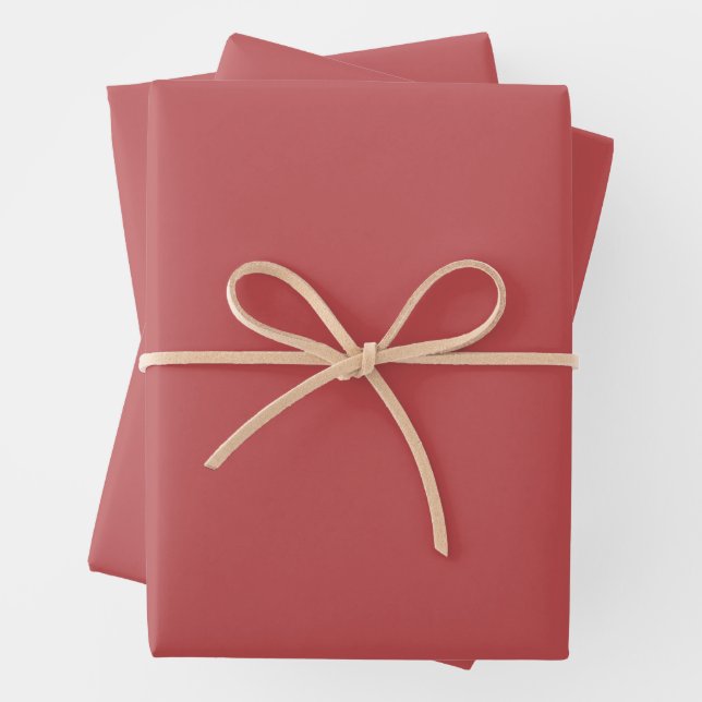 Bittersweet Shimmer (solid colour)  Wrapping Paper Sheet (In situ)