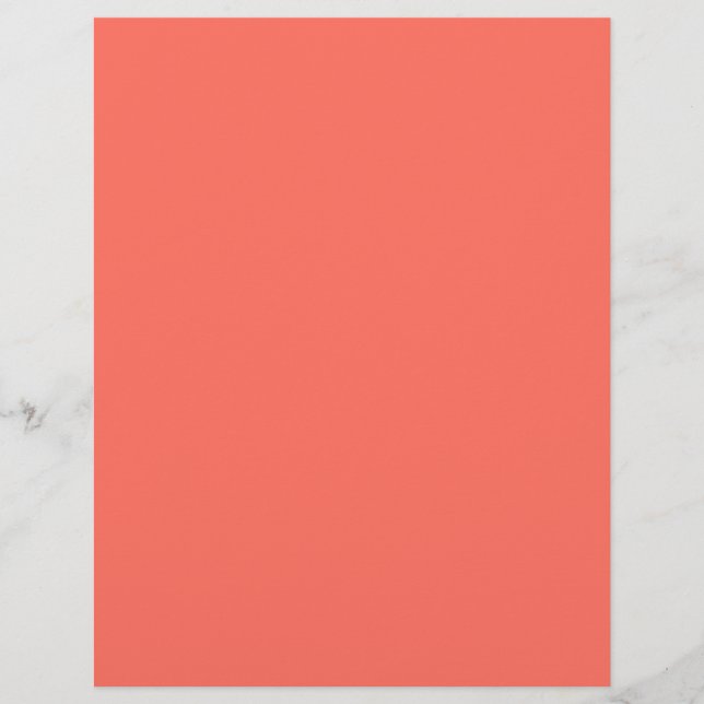  Bittersweet (solid colour)  Custom Letterhead (Front)