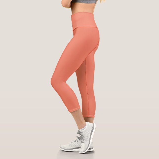 Bittersweet  Solid Plain Colour Capri Leggings (Left)